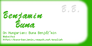 benjamin buna business card